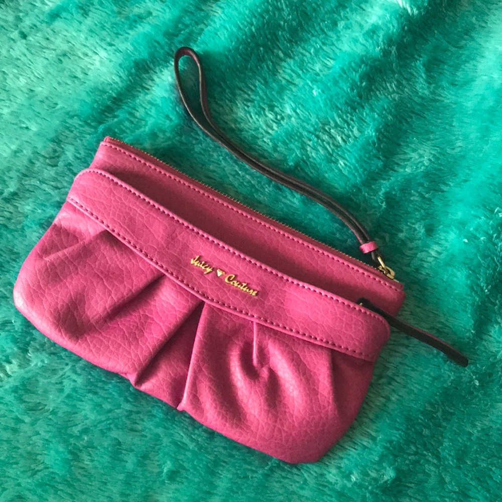 Fuschia Juicy Couture Wristlet